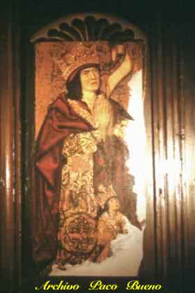 Don Fernando el Catlico y el infante Don Juan (1,23 x 0,52 m.) (Conjunto de tablas sobre el suceso de los Sagrados Corporales y los Reyes Catlicos)