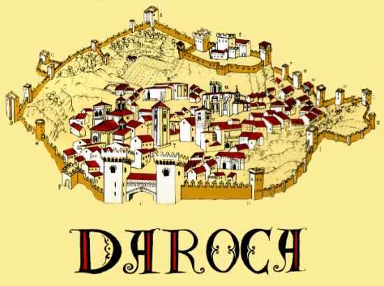 Dibujo del plano de Daroca