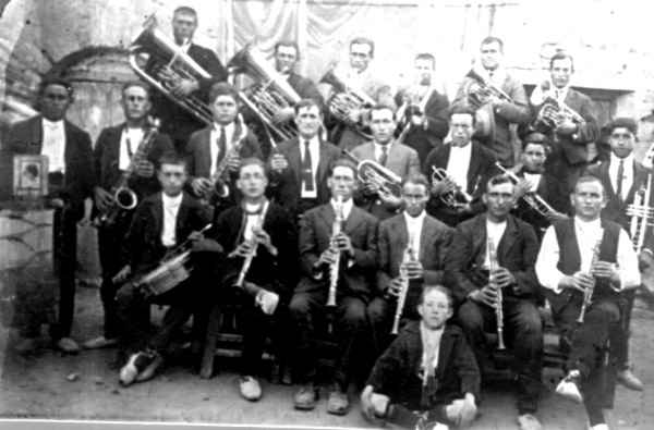 Banda de msica de Las Cuerlas (Alrededor de 1925)